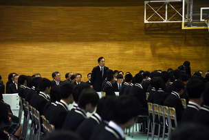 写真：3月1日ふたば未来学園高校1期生卒業式出席