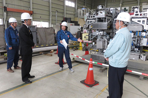 写真：11月19日視察の様子