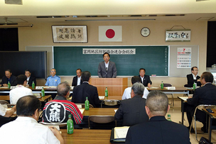 写真：7月18日富岡地区防犯協会連合会総会の様子