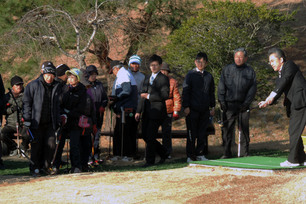 写真：1月11日パークゴルフ大会の様子