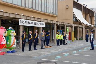 写真：5月12日春の全国交通安全運動出動式