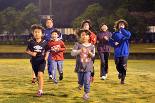 写真：11月12日駅伝チーム練習の様子