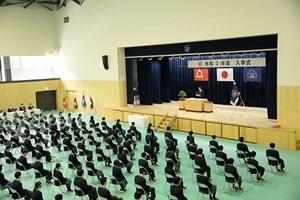 写真：ふたば未来学園中学校・高等学校入学式の様子