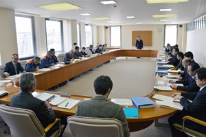 写真：広野町防災会議の様子