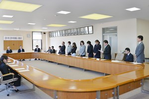 写真：広野小学校・広野中学校教職員合同離任式の様子