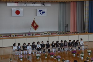 写真：広野小学校入学式の様子
