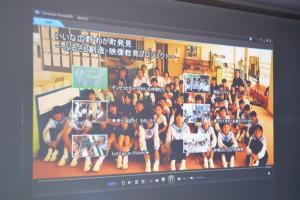 写真：広野中生徒が撮った映画の特別上映会開催の様子