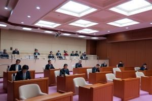 写真：第4回広野町議会臨時会の様子