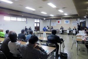 写真：広野町議会議員一般選挙を告示の様子