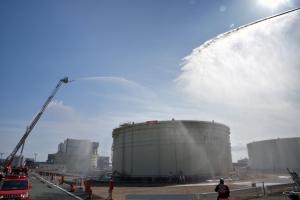 写真：福島県石油コンビナート総合防災訓練実施の様子