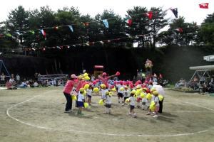 写真：幼稚園運動会開催の様子
