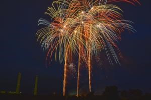 写真：サマーフェスティバル2015花火の様子