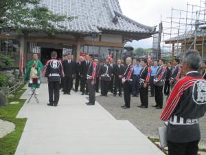 写真：消防団殉職者慰霊祭挙行の様子