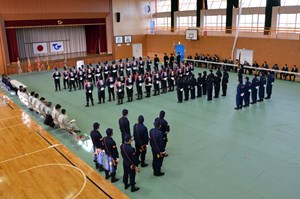 写真：広野町消防団・婦人消防隊出初式・パレード実施の様子