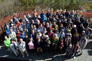 写真：五社山登山参加者