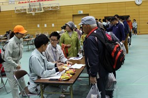写真：福島県原子力防災訓練・広野町津波避難訓練実施の様子