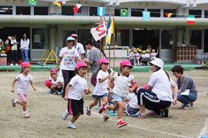 写真：広野幼稚園運動会開催の様子