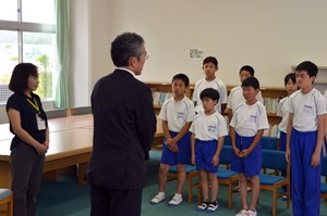 写真：緑の少年団結団式の様子