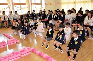 写真：3月28日広野町保育所修了式