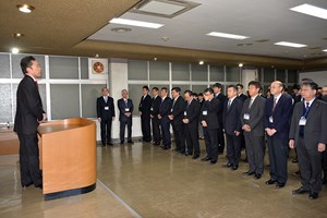 写真：1月4日仕事始め式