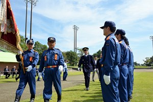 写真：9月24日広野町消防団・婦人消防隊秋季検閲式