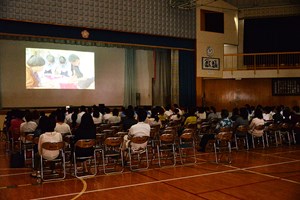 写真：9月13日作品の上映会