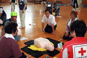 写真：7月22日～23日災害救護訓練