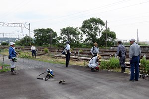 写真：6月24日広野駅環境美化活動