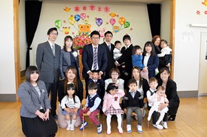 写真：4月4日広野町保育所入所式