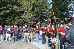 写真：1月13日亀山神社百矢祭