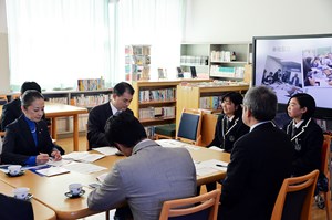 写真：10月22日ふたば未来学園高等学校視察の様子