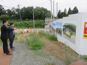 写真：9月3日視察の様子