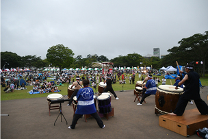 写真：広野昇竜太鼓披露