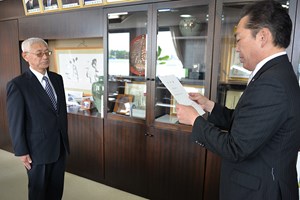 写真：広野町教育委員任命式の様子