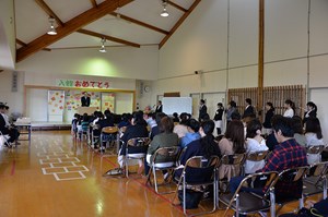 写真：広野町児童館入館式の様子