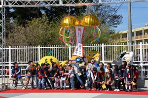 写真：Jヴィレッジ駅開業セレモニーの様子