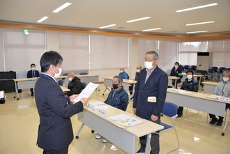 富岡地区防犯指導隊広野分隊委嘱状交付式