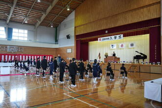 広野中学校入学式
