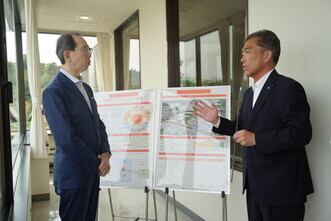 内堀知事が広野町来訪