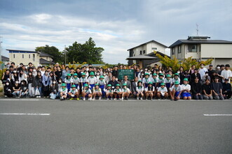 沼津学園飛龍高校三島スクールと広野町緑の少年団が交流