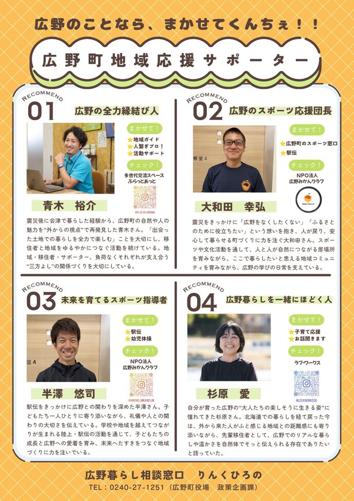 地域応援サポーター紹介