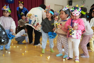 こども園豆まき会