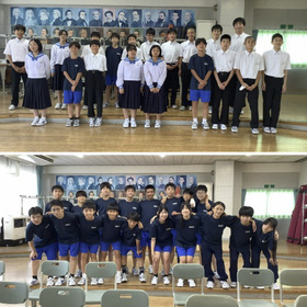 広野町立広野中学校1年生、2年生(広野町)
