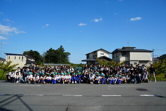 沼津学園飛龍高校三島スクールと広野町緑の少年団が交流